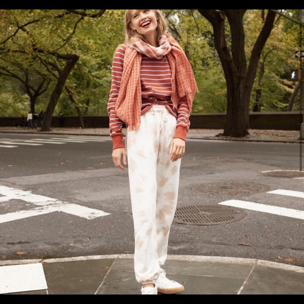 Madewell - Luxe Raglan Sweatshirt, Striped, Large